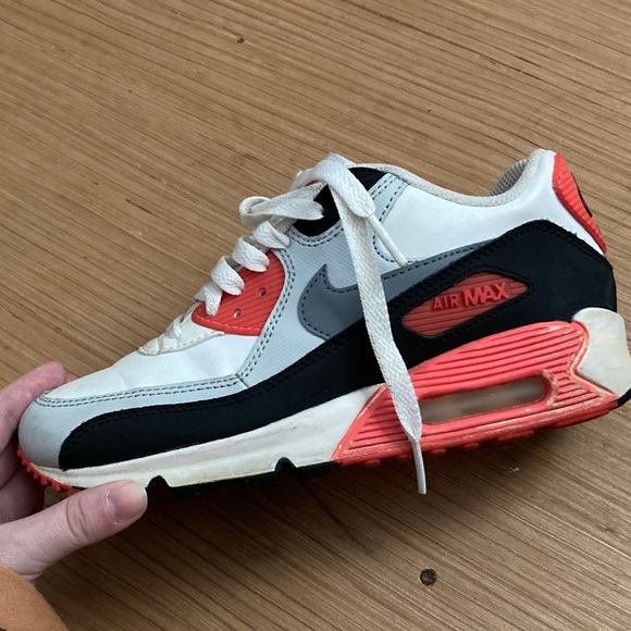 Nike Air Max Sneakers in White, Black, and Red - Picture 7 of 11